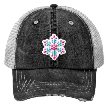 Discover Crystal snowflake Trucker Hats