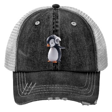 Discover Music Loving Penguin Trucker Hats