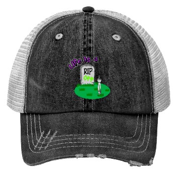 Discover Rip Off Creepy Spooky Dark Joke Cartoon Mood Trucker Hats