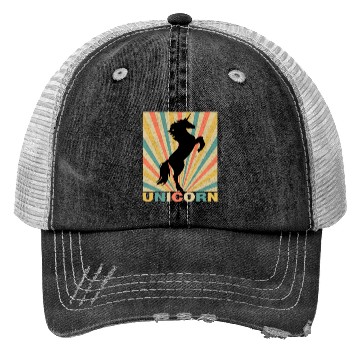 Discover UNICORN RETRO STYLE Trucker Hats