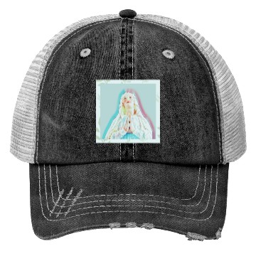 Discover Virgin Mary Praying Trucker Hats