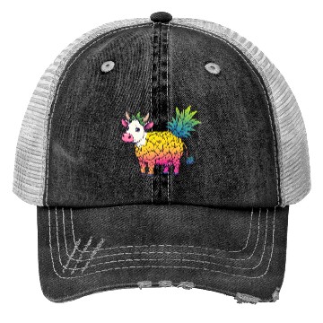 Discover Cow in pineapple costume - Fruity joy Trucker Hats