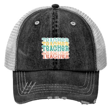 Discover Teacher Stacked Trucker Hats