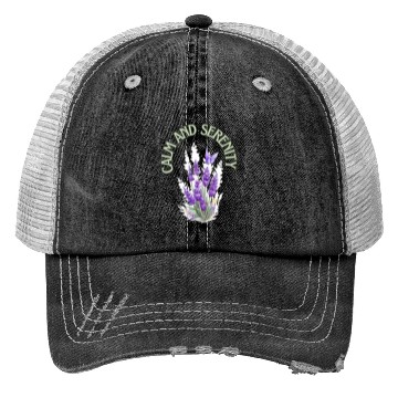 Discover Calm And Serenity Trucker Hats, lavender flower of calm