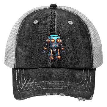 Discover Robot / Machine / AI / Innovation / Computer Trucker Hats