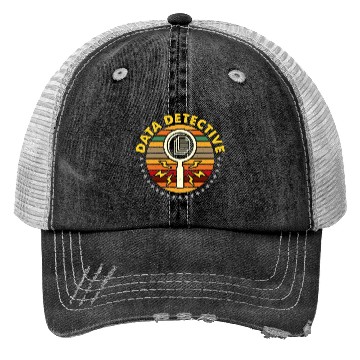 Discover Data Analyst Data Detective Statistics Programmer Trucker Hats
