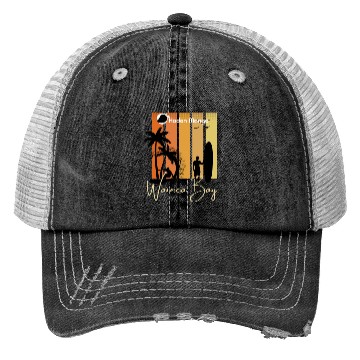 Discover Waimea Bay Haden Mango Style Trucker Hats