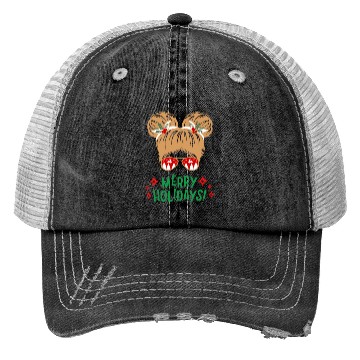 Discover Merry holidays Trucker Hats