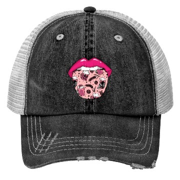 Discover Alcohol Drinking Drinker Tongue Trucker Hats