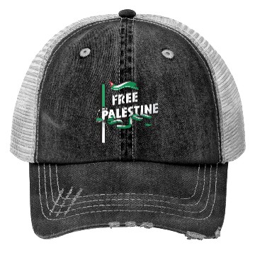 Discover I Love Free Palestine Flag Save Gaza Trucker Hats