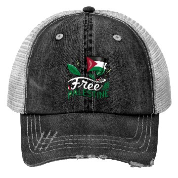 Discover I Love Free Palestine Flag Save Gaza Palestinian Trucker Hats