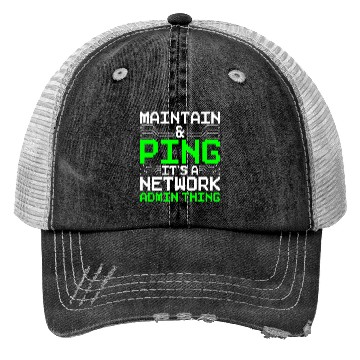 Discover Network Admin Programmer Trucker Hats