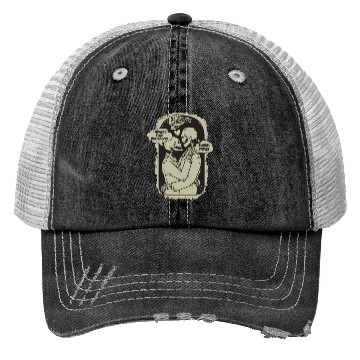 Discover Fun Skeleton Embrace Mutual Admiration Design Trucker Hats