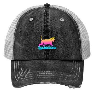 Discover Piano Cat Gift For Cat Lover Trucker Hats