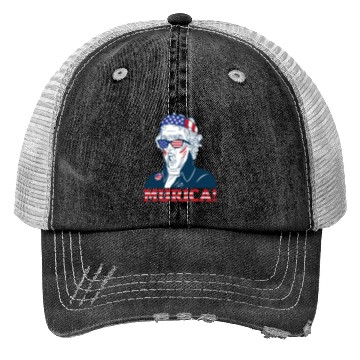 Discover Patriotic President Thomas Jefferson Murica Trucker Hats