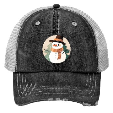 Discover Snowman Trucker Hats