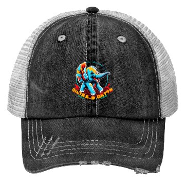 Discover Colorful elephant face Trucker Hats