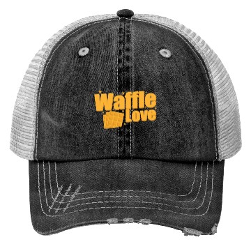 Discover Waffle Love Snack Pastry Baker Trucker Hats