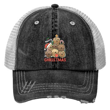 Discover Otter Christmas Tree Merry Christmas Trucker Hats