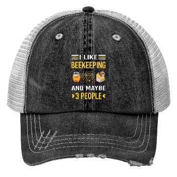 Discover 3 People Beekeeping Beekeeper Apiculture Trucker Hats