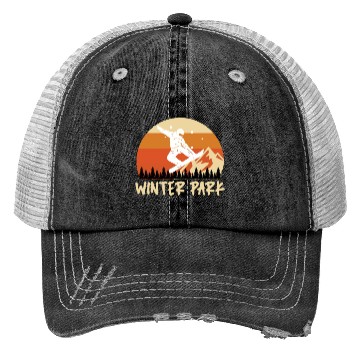 Discover Winterpark Snowboarding Freestyle Snowboarder Trucker Hats