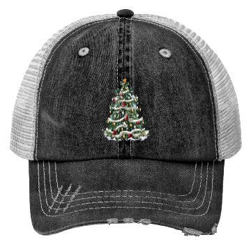 Discover Christmas tree7 Trucker Hats