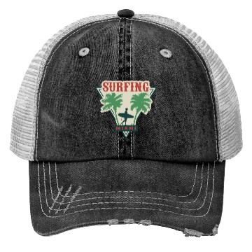 Discover Surfing Miami Trucker Hats