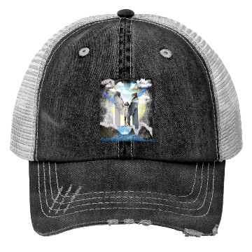 Discover Celestial Gateway - Angelic Serenity Trucker Hats