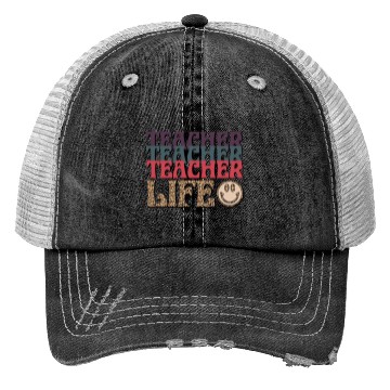 Discover Teacher Smile Face Trucker Hats