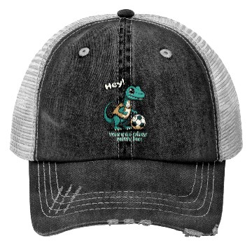 Discover Green baby dino Trucker Hats