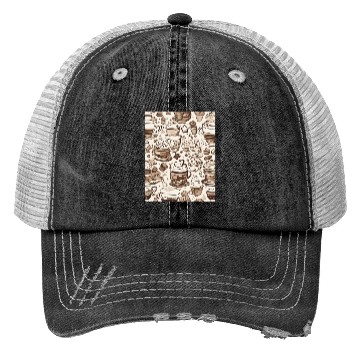 Discover Coffee, Cookie and Cream Trucker Hats