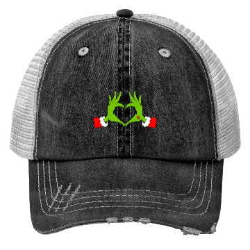 Discover Heart Hands Graphic Christmas Trucker Hats