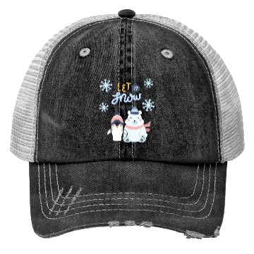 Discover Let It Snow Trucker Hats