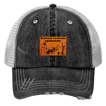 Discover Vintage Exercise Equipment (Orange) - Garden Humor Trucker Hats