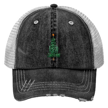 Discover Happy Xmas Tree Trucker Hats