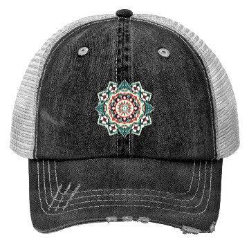 Discover Arabian Mandala Art Trucker Hats