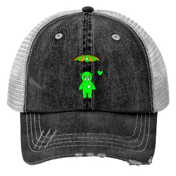 Discover Teddy Bear - The Green Skydiver Trucker Hats