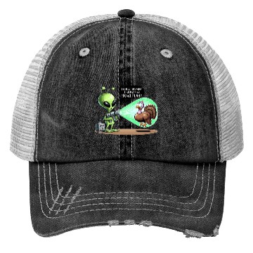 Discover Alien Encounter: The Turkey Twist Trucker Hats