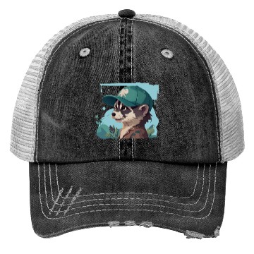 Discover Cool Racoon Trucker Hats