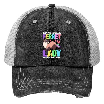 Discover Female Ferret Lover Trucker Hats