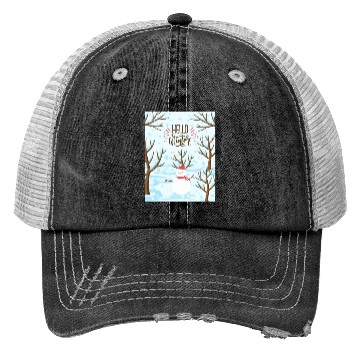 Discover Hello Winter Wonderland Trucker Hats