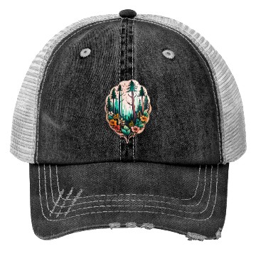 Discover nature on skin Trucker Hats