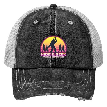 Discover Bigfoot Hide amp Seek World Champion Trucker Hats