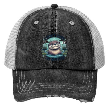 Discover I Don't Care, I'm An Otter. - Cute Otter Trucker Hats