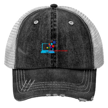 Discover online computer earning logo Trucker Hats