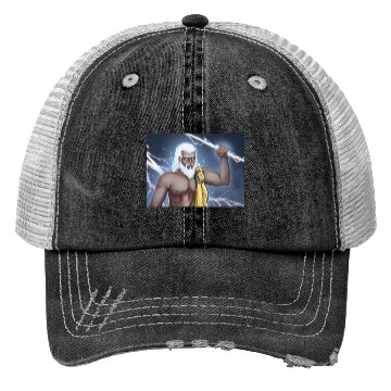 Discover A Titan holding a lightning bolt Trucker Hats