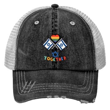 Discover LGBTQ community STANDS WITH ISRAEL Trucker Hats