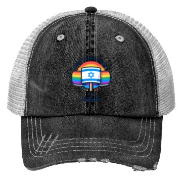 Discover LGBTQ community STANDS WITH ISRAEL Trucker Hats