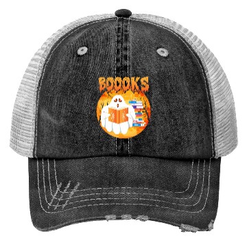 Discover Ghost Is Halloween Teacher Trucker Hats