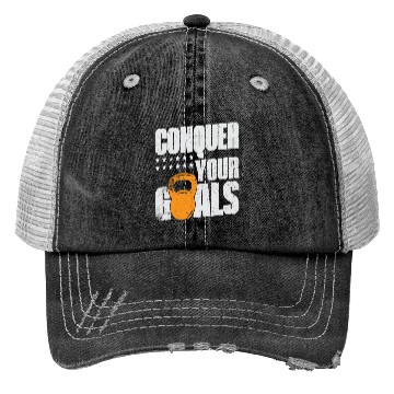 Discover Conquer Your Goals Exercise Gym Lover Trucker Hats